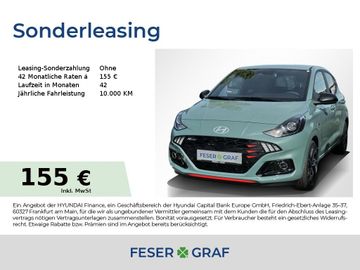 Hyundai Leasingangebot: Hyundai i10 N-LINE NAVI CAM SHZ LHZ CARPLAY LED-TFL USB