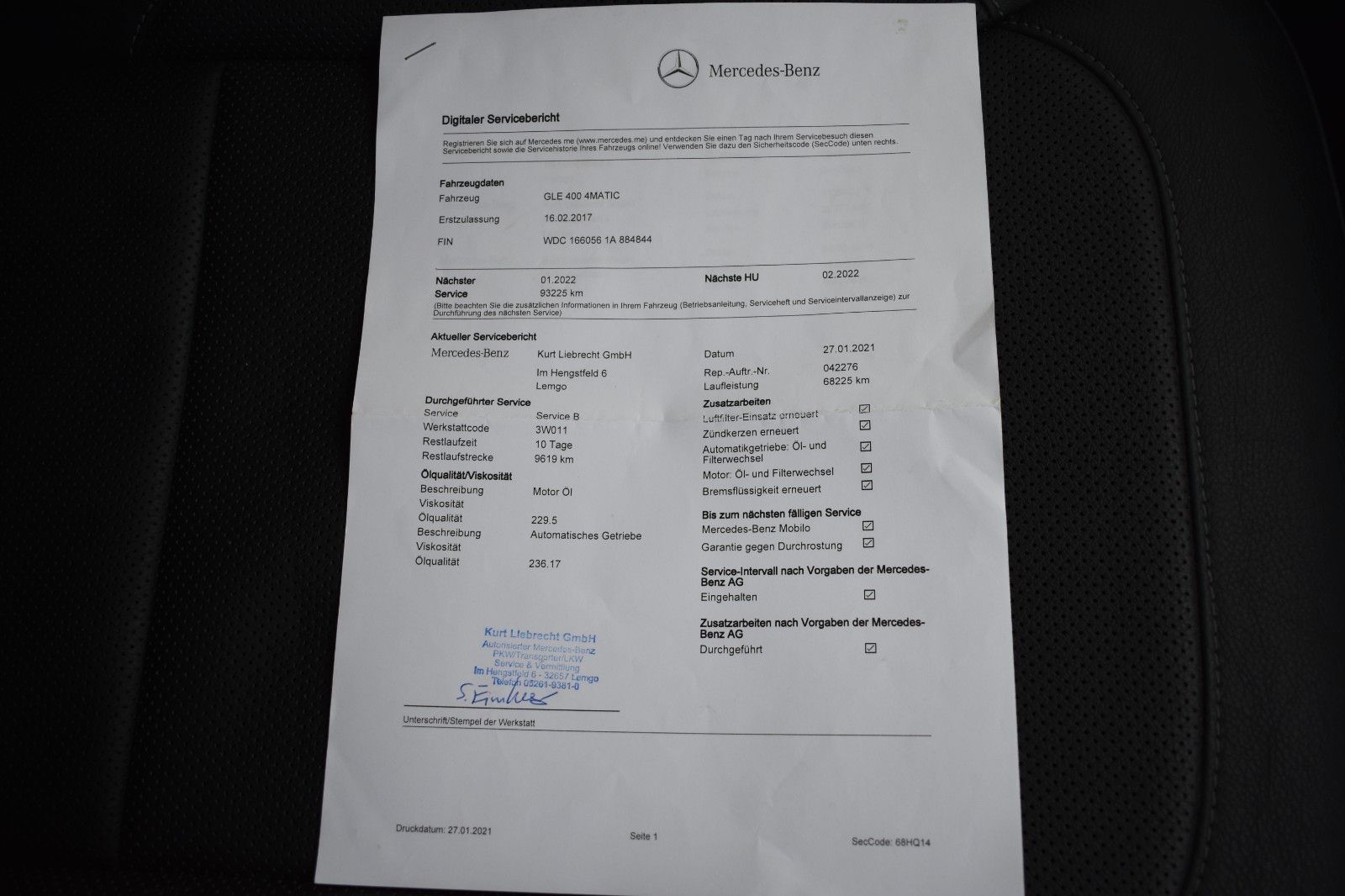 Fahrzeugabbildung Mercedes-Benz GLE 400 4Matic Distronic AHK 21* Keyless-go