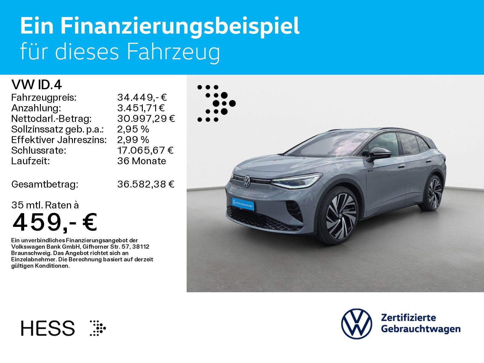 Volkswagen ID.4 GTX 4M WÄRMEPUMPE HUD IQ.LIGHT AHK KAMERA P foto 2