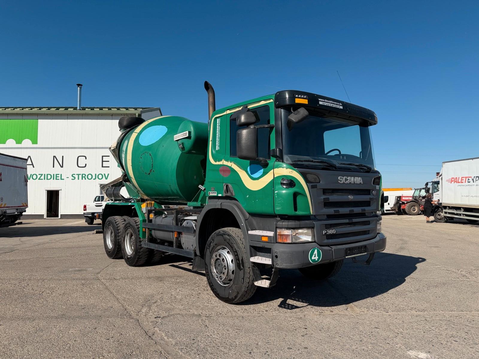 Scania P380 betonmixer 6x6, 7m3, EURO 3 vin 536