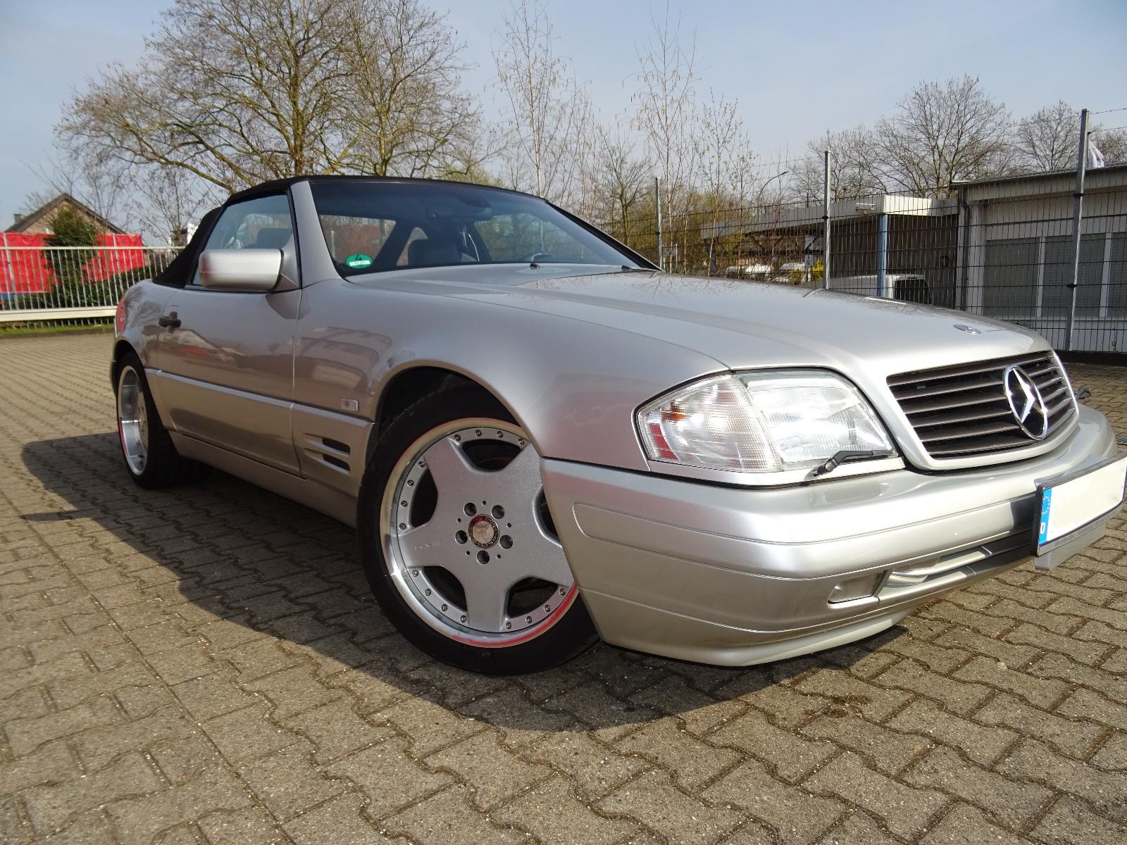Mercedes-Benz SL 320 / R 129 / 44351 Km / Silber Leder Schwarz
