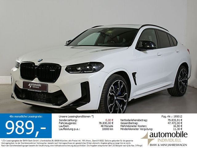 BMW X4 M Competition Paket LiveCockpit 21Zoll Panora