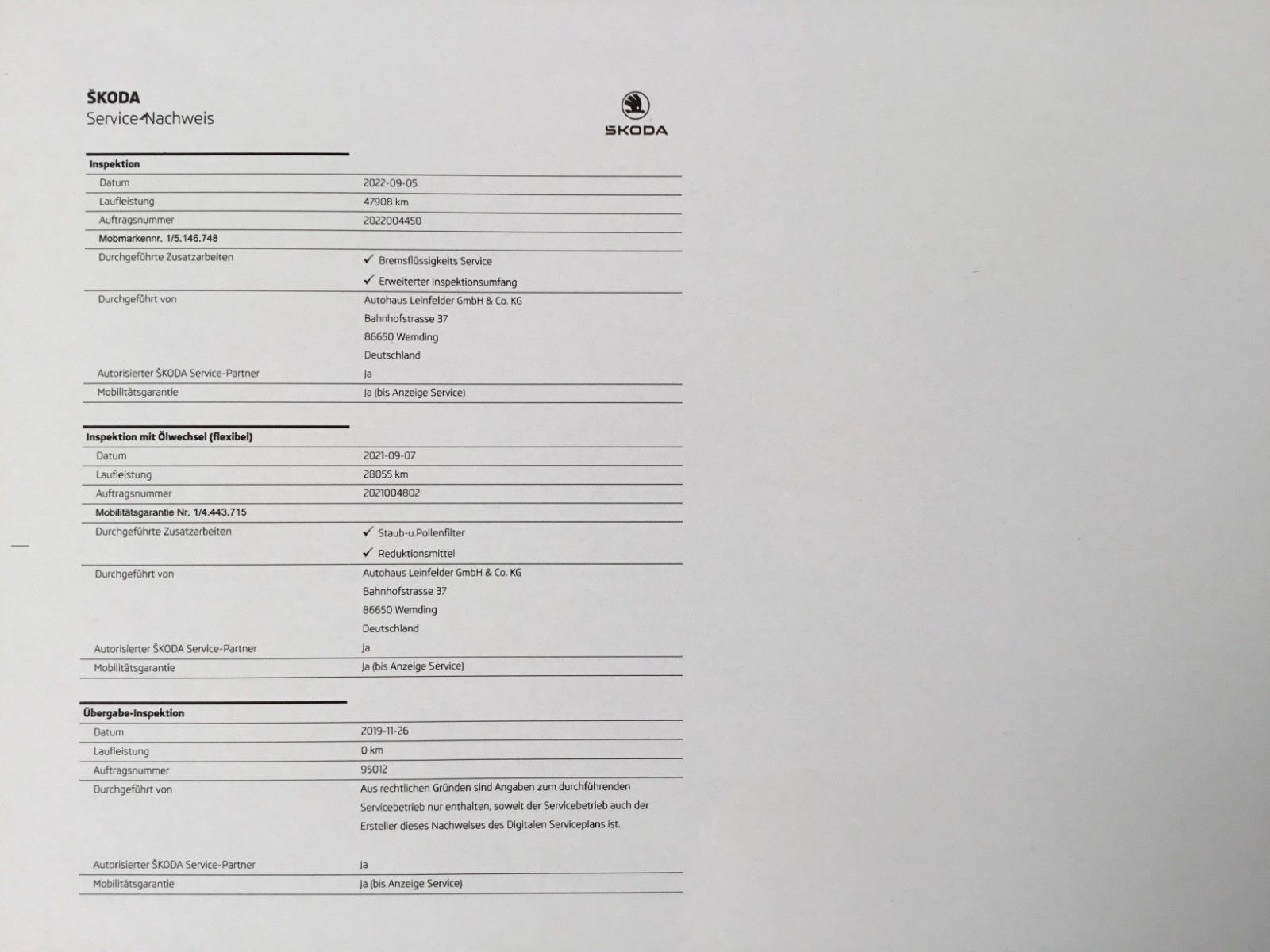 Fahrzeugabbildung SKODA Kodiaq 2.0 TDI DSG SOLEIL+Standh.+Leder+AHK