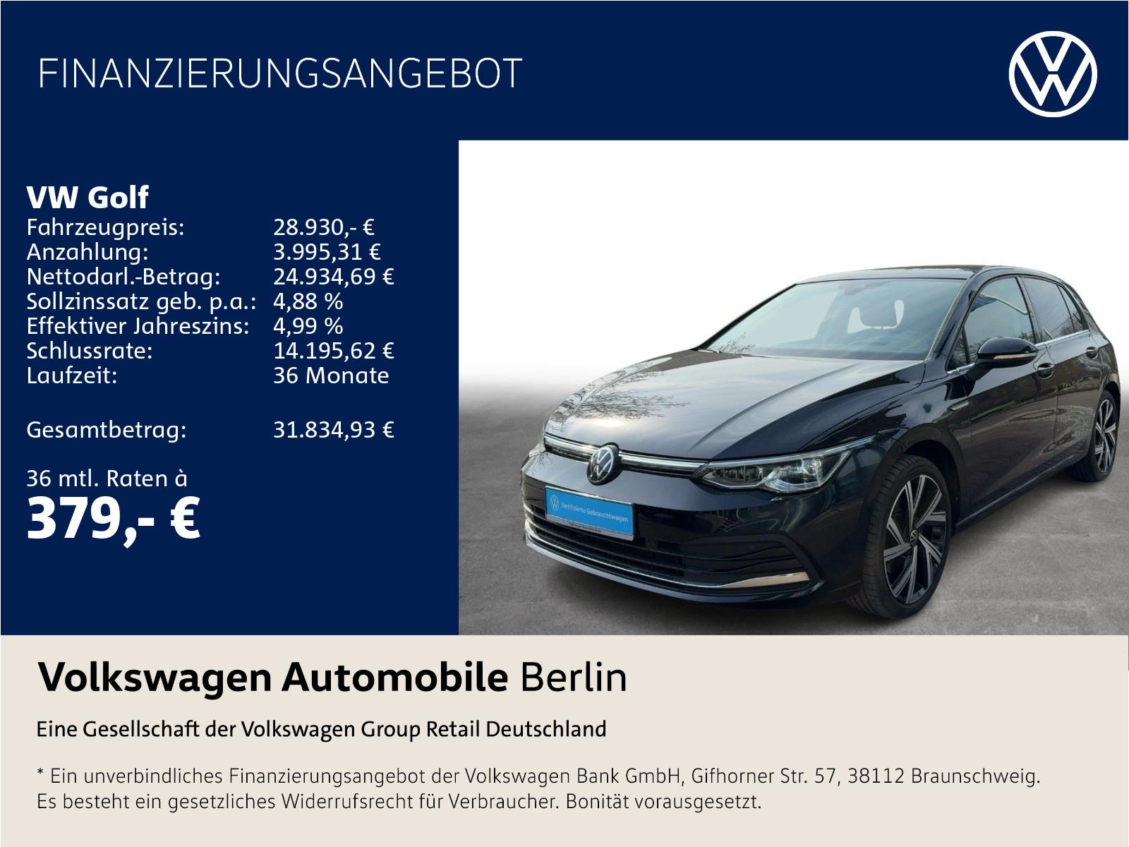 Volkswagen Golf 2.0 TSI DSG Style Navi Pano LED Standhzg