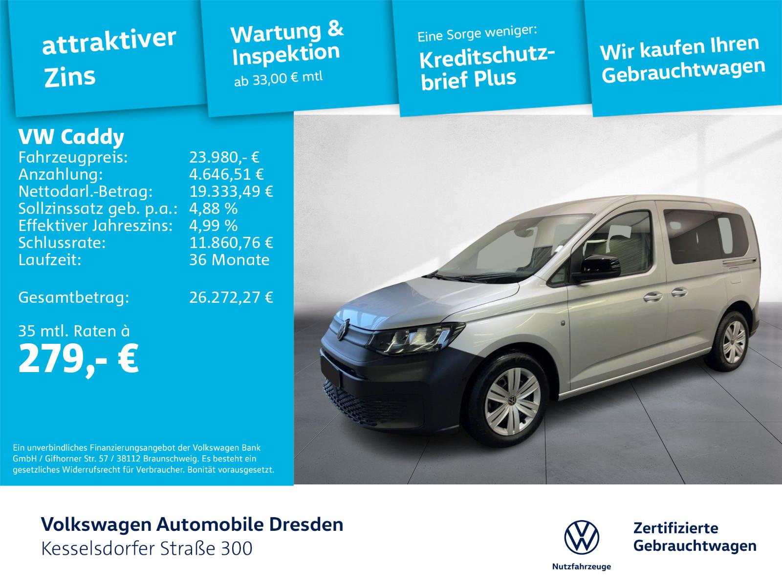 Volkswagen Caddy Kombi  2.0 TDI DSG ACC Kamera