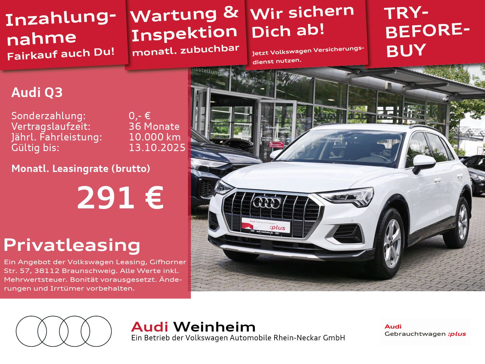 Audi Q3 TFSI LED Plus Kamera Navi S-tronic AHK vorb.