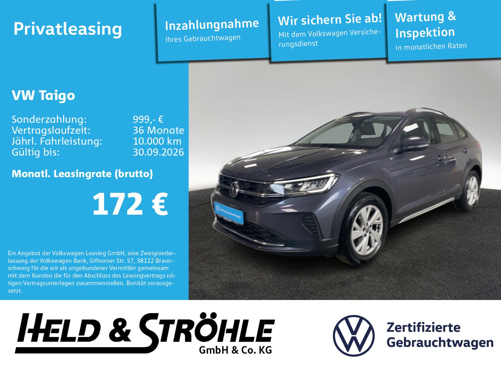 Volkswagen Taigo Life 1.0 TSI AHK LED NAVI KAM PDC SHZ APP foto 1