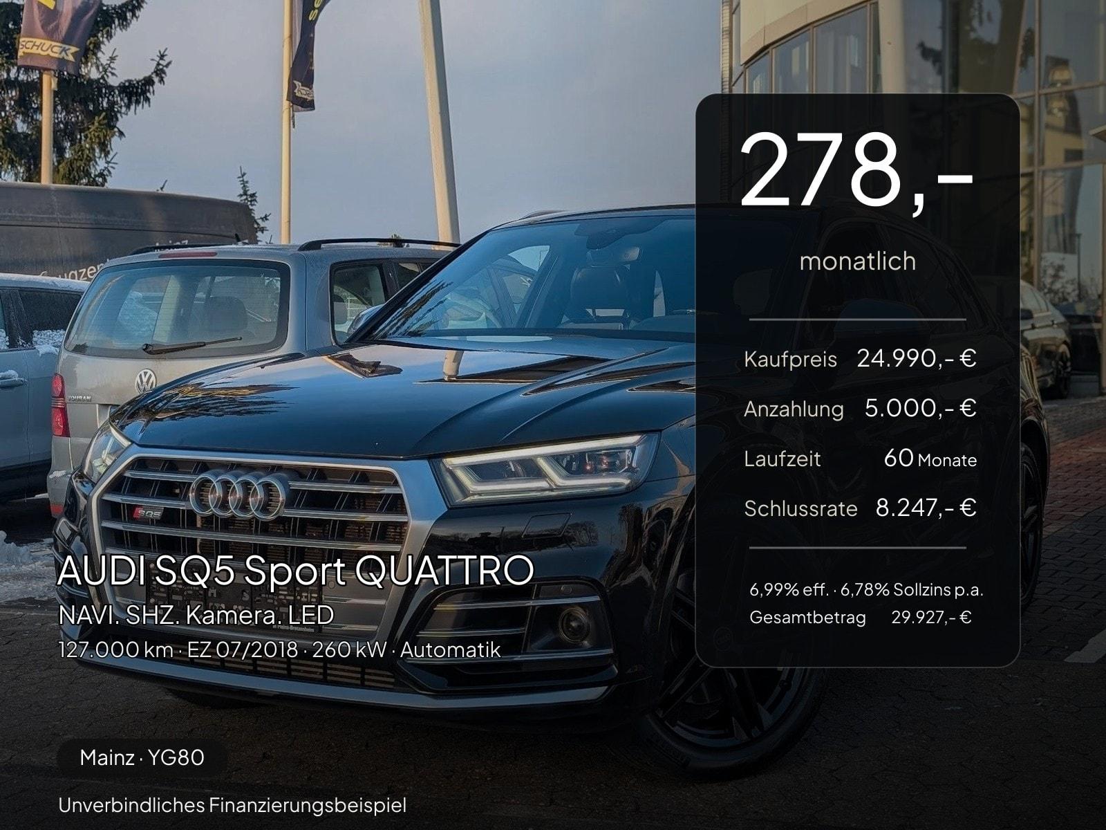 Audi SQ5 Sport QUATTRO. NAVI. SHZ. Kamera. LED