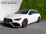 Mercedes-Benz AMG CLA 45 S 4M SB *MBeam*360*Memo*Pano*KGo*TotW - weiße Mercedes-Benz CLA 45 AMG Shooting Brake