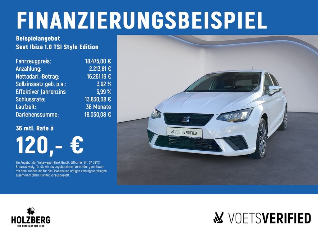 Ibiza 1.0 TSI Style Edition SZH+FullLink+LED