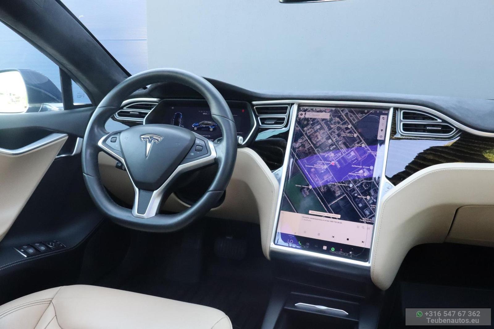 Tesla Model S 90D | 421 ch | BVA | Batterie SOH 87 % | Toit panoramique | GPS | Sièges chauffants | Hayon électrique
