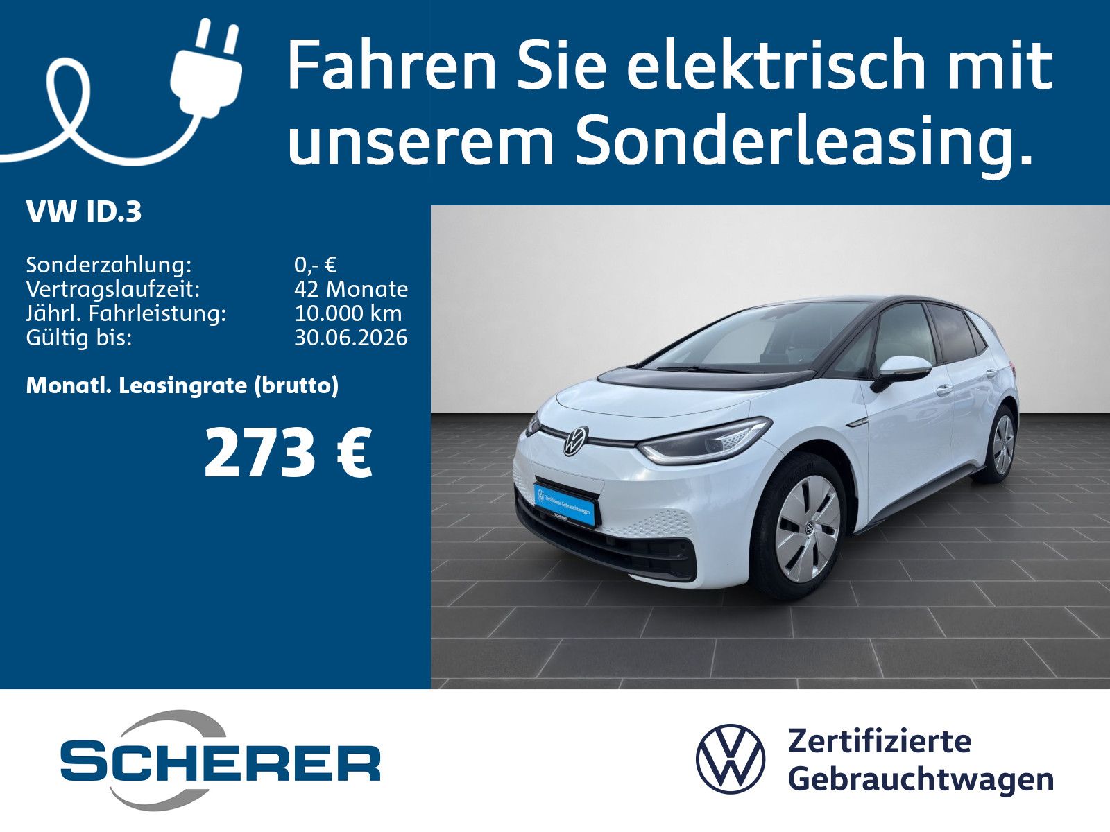 Volkswagen ID.3 Pro Perf. 58kWh IQ.LIGHT WäPu RFK ACC