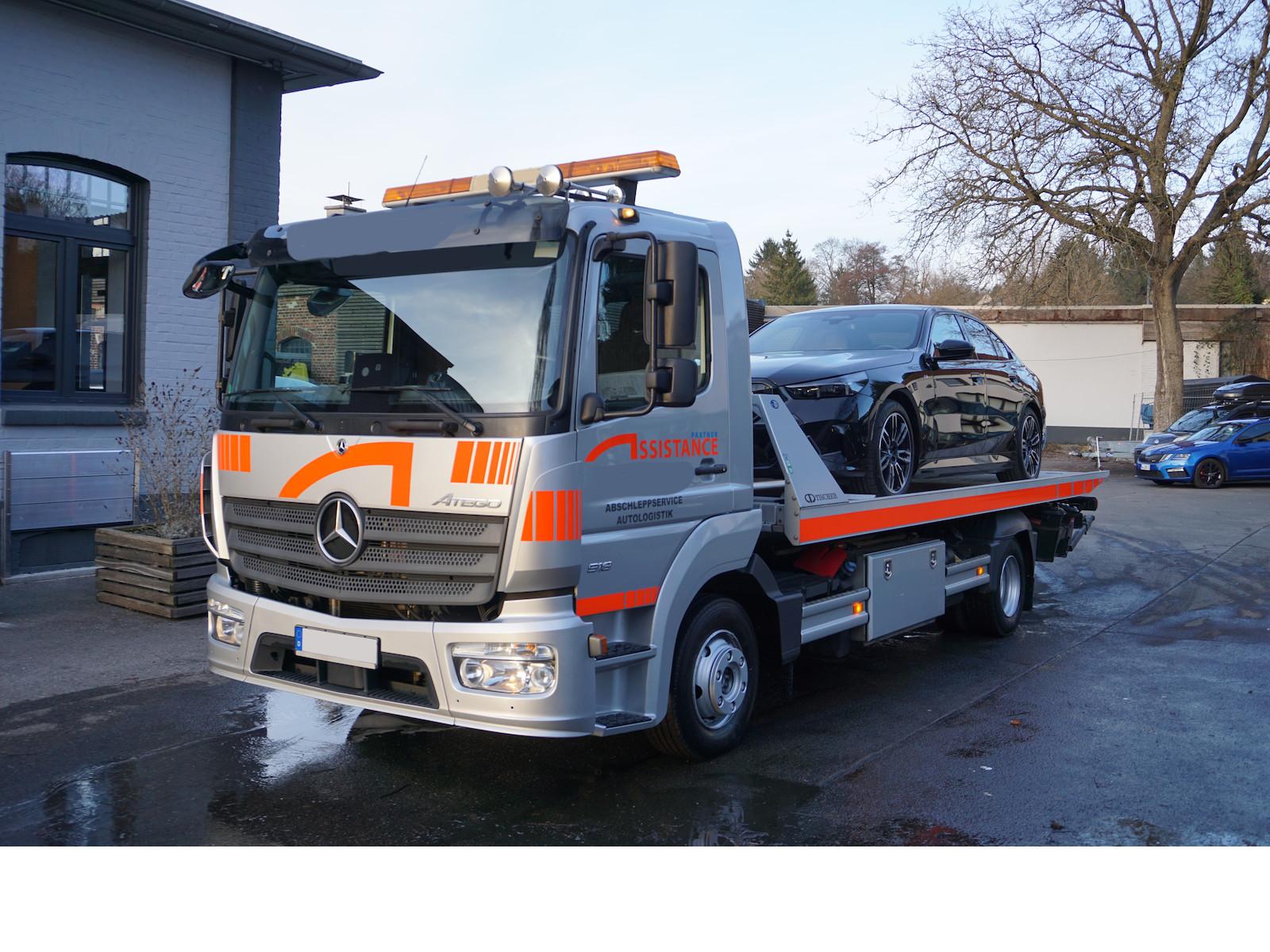 Mercedes-Benz Atego 818 Klima Brille Tischer Aluschiebeplateau