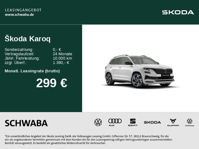 Skoda Karoq Sportline 1,5 TSI DSG *AHK*LED*PANO*StHzg*
