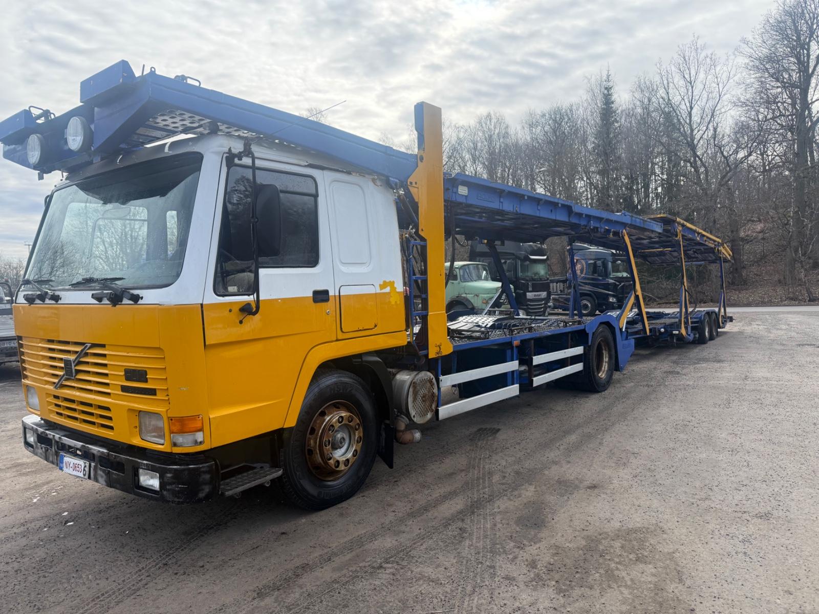 Volvo FL10 4x2 + rolfa 2 axel trailer, manual,
