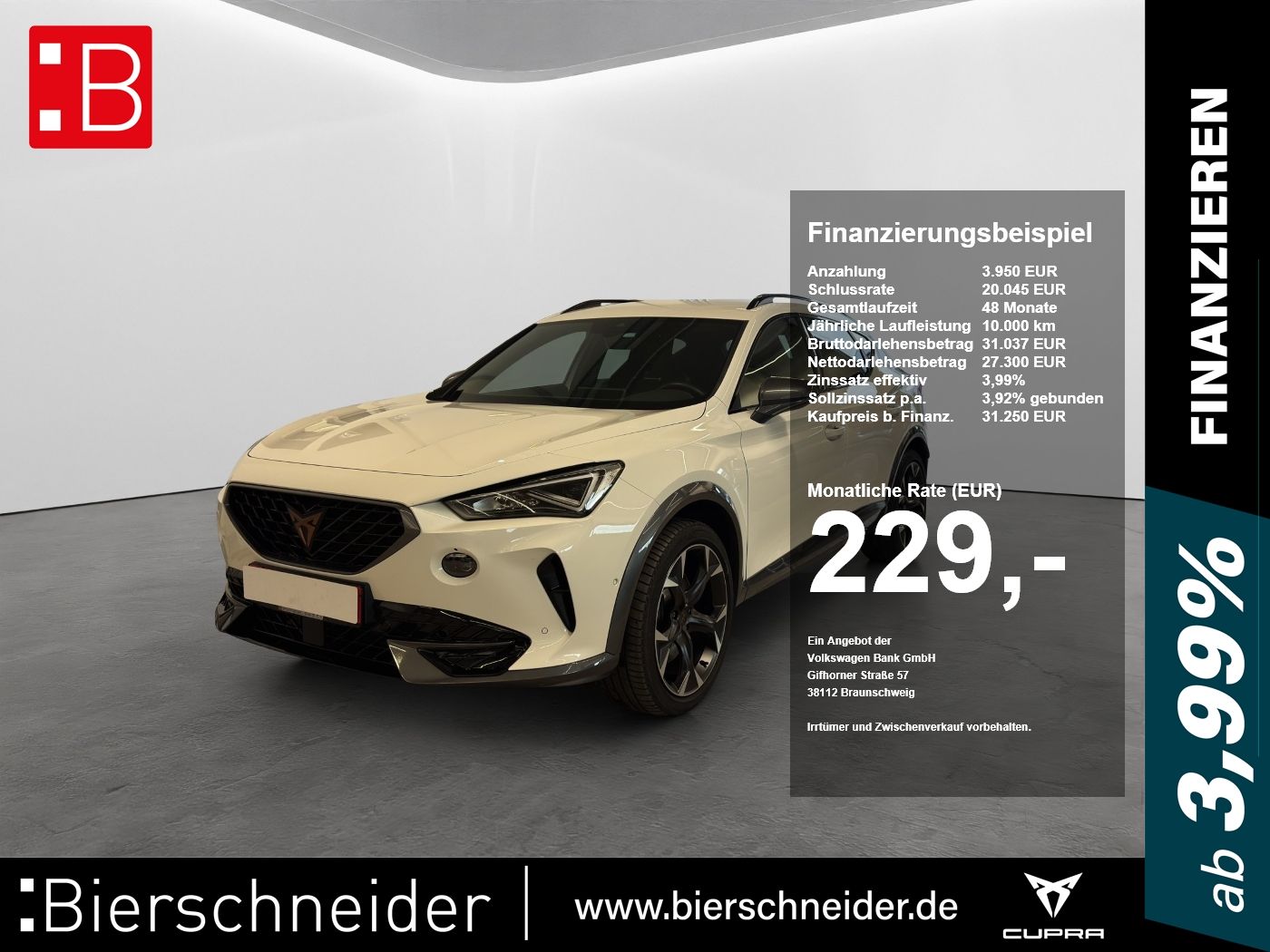 Cupra Formentor 2.0 TSI DSG 4Drive VZ LED NAVI AHK ACC