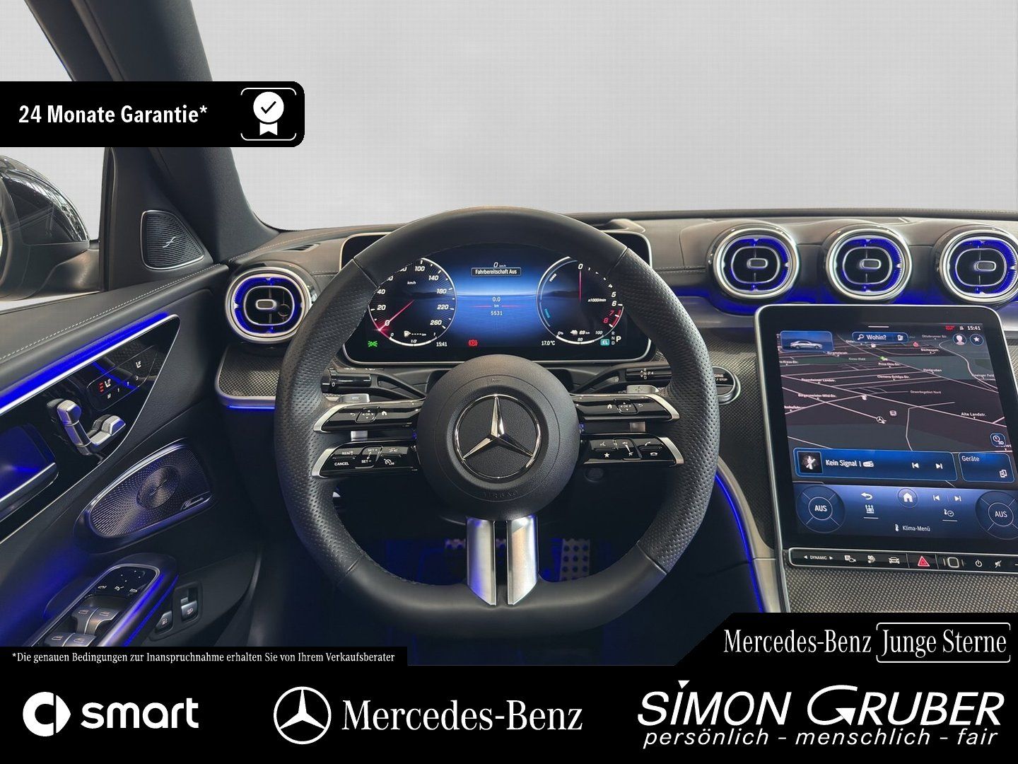 Fahrzeugabbildung Mercedes-Benz C 300 e AMG Pano HUD Burm 360 Sitzklima Massage