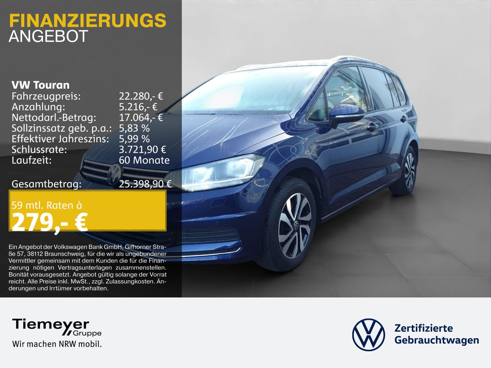 Volkswagen Touran 1.5 TSI ACTIVE 7-SITZE PRIVACY SITZHZG PD