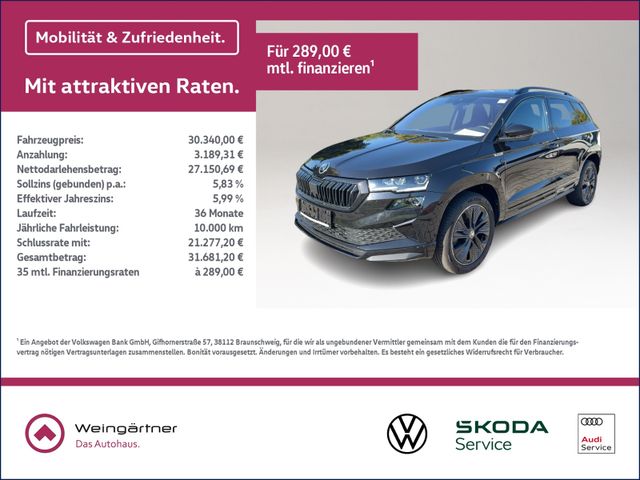 Karoq 1.5 TSI Sportline, AHK, Lane Assist, Amund