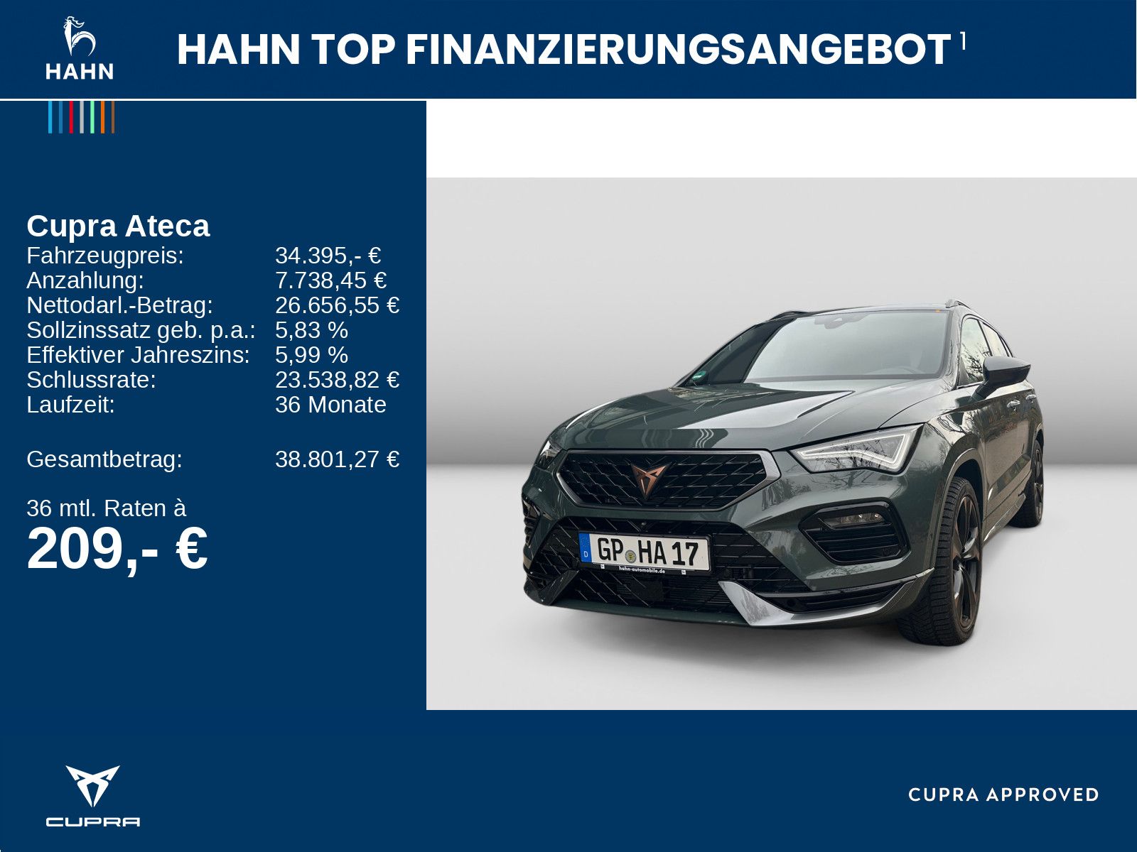 Cupra Ateca 2.0TSI DSG Tribe Edition LED AHK Pano DCC foto 2