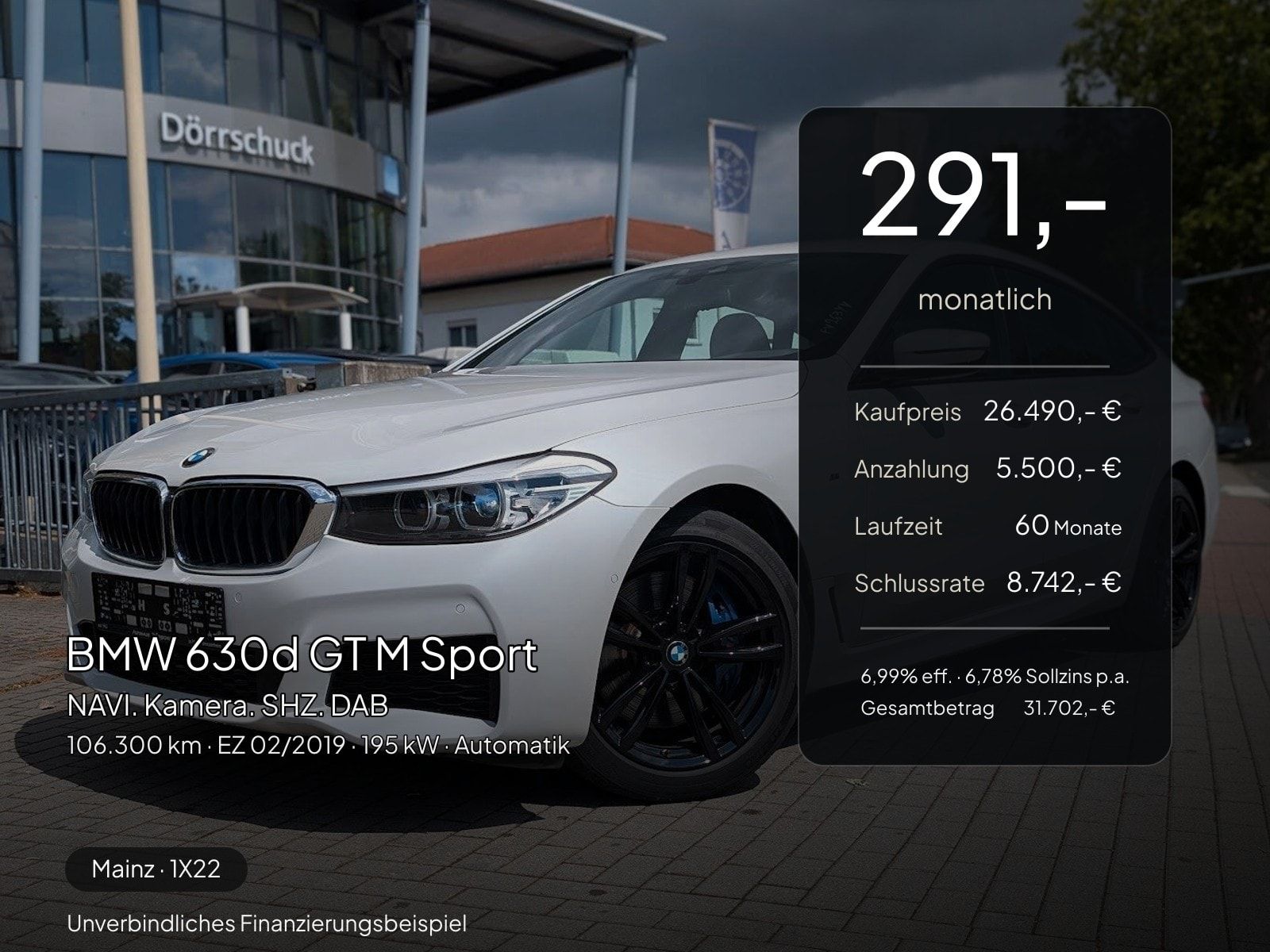 BMW 630d GT M Sport NAVI. Kamera. SHZ. DAB foto 2