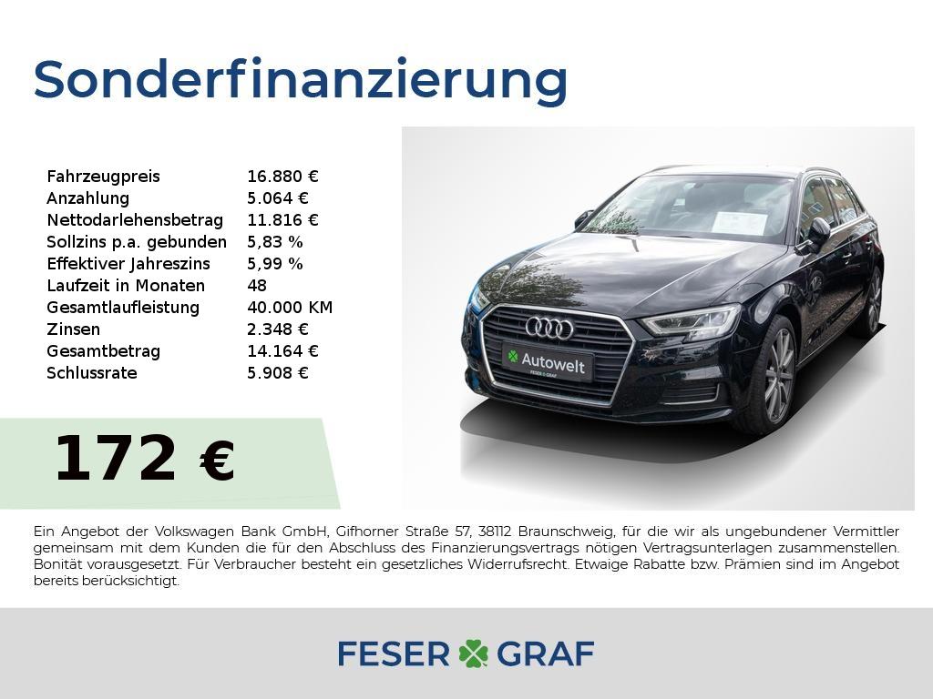 Audi A3 Sportback 1.6 TDI Design LED AHK Einparkhilfe
