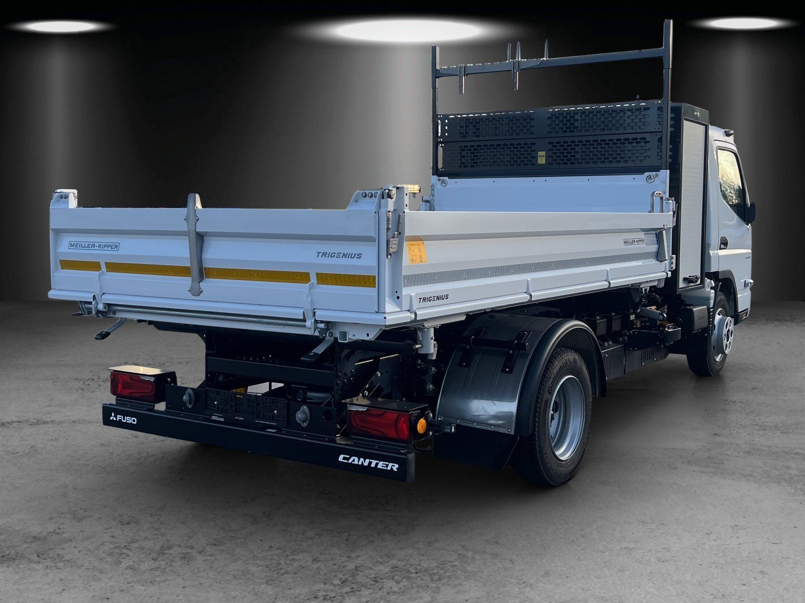 Fahrzeugabbildung Andere 7C18M eCanter Meiller Trigenius 3-Seiten mit Box