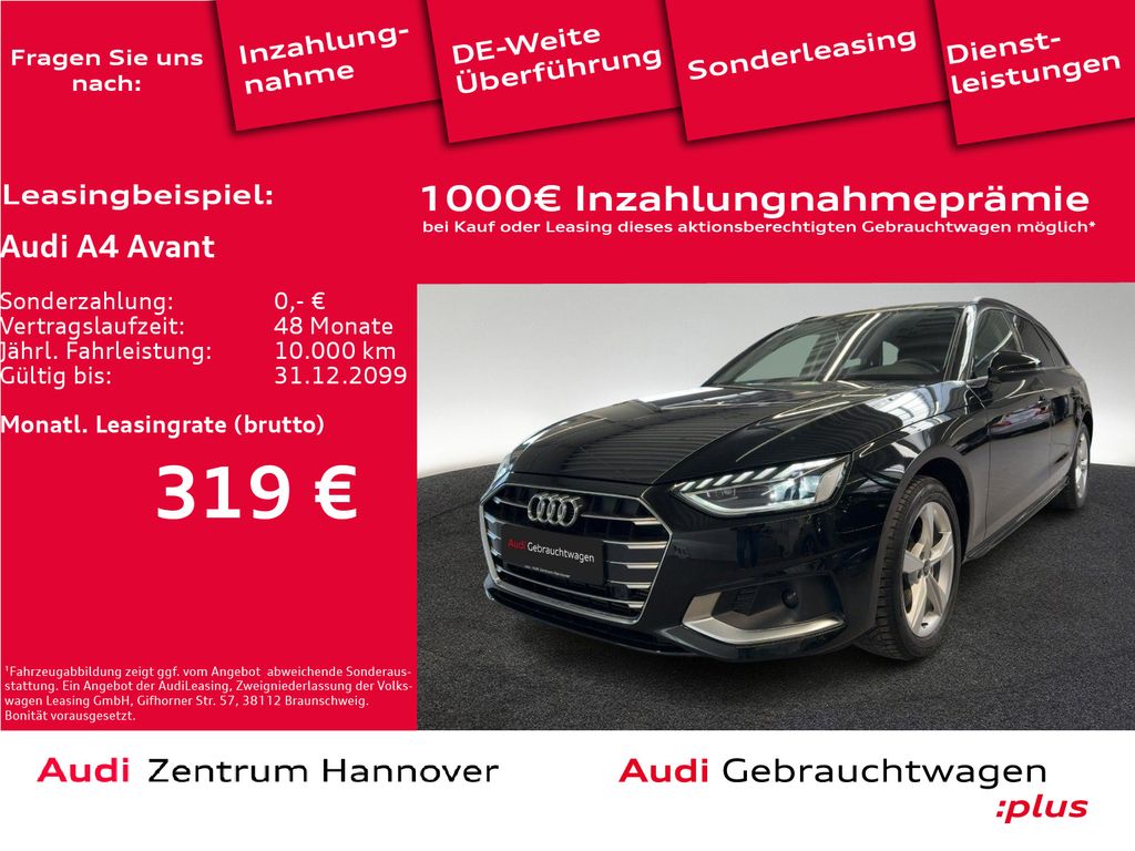 Audi A4 Avant Advanced 35 TFSI AHK LED Kamera Navi