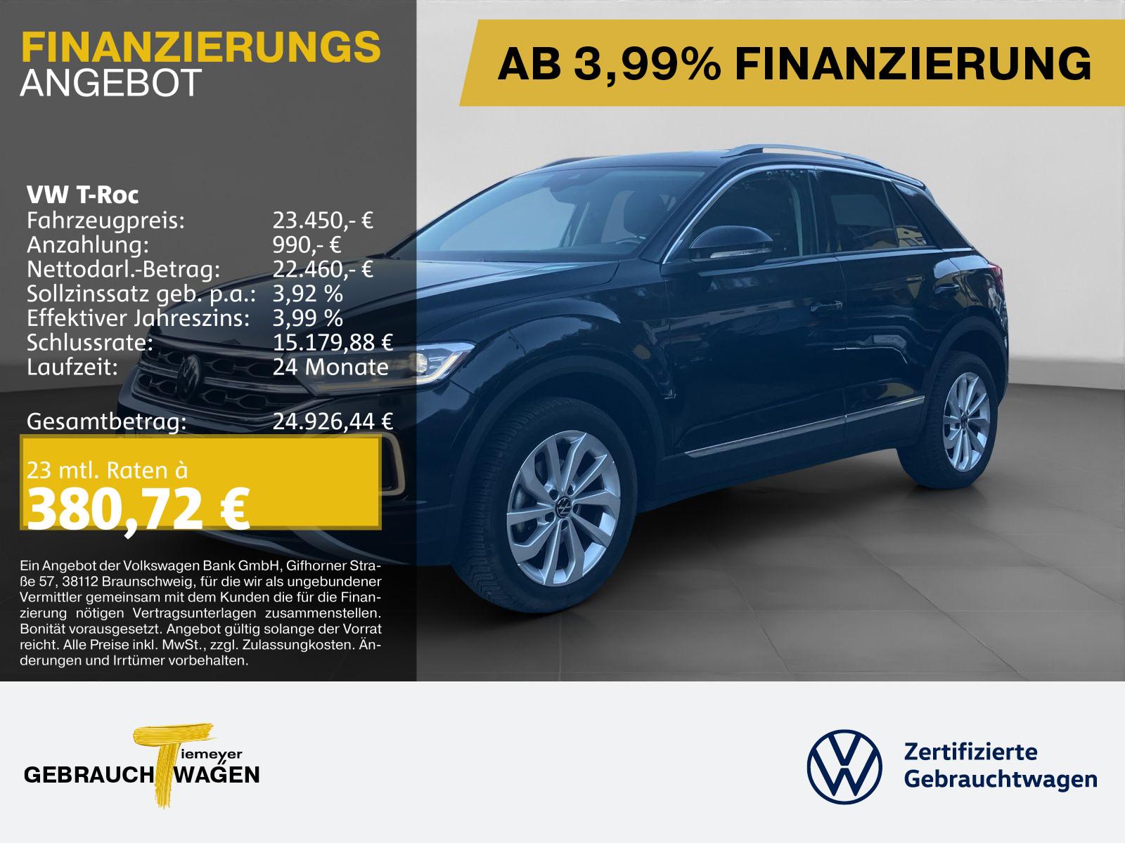 Volkswagen T-Roc 1.5 TSI DSG STYLE GARANTIE-2028 AHK ERGO N