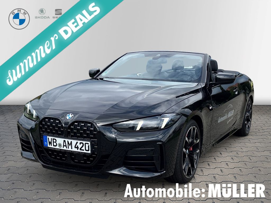 BMW 420 i Cabrio M Sport Klima Navi RFK HuD Alarm Na