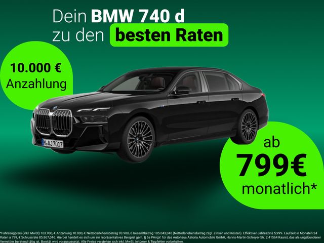 BMW 740 d M-Sport Fond-TV SkyL. Autom.Tür AutobahnAs