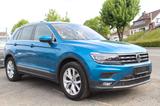 Volkswagen Tiguan Highline BMT/Start-Stopp - Volkswagen Tiguan mit Diesel-Antrieb: Blau, Zentralverriegelung