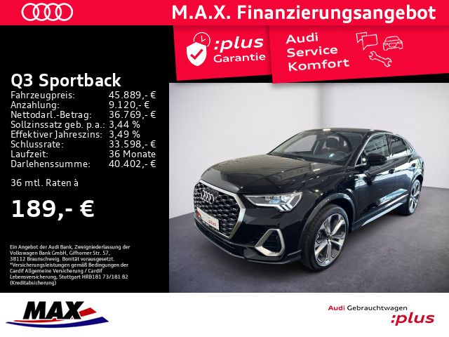 Q3 Sportback 40 TFSI QUATT S LINE LED+NAV+SONOS+