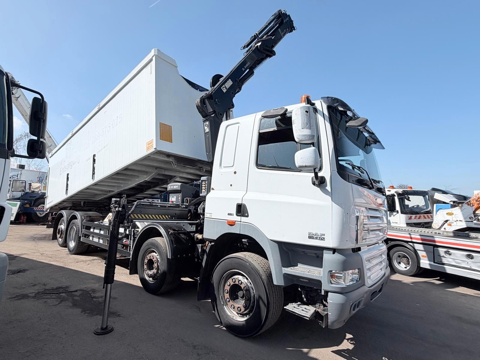 DAF FAXCF 85.410T/EEV/ Kipper/Kran HIAB Typ: 144D