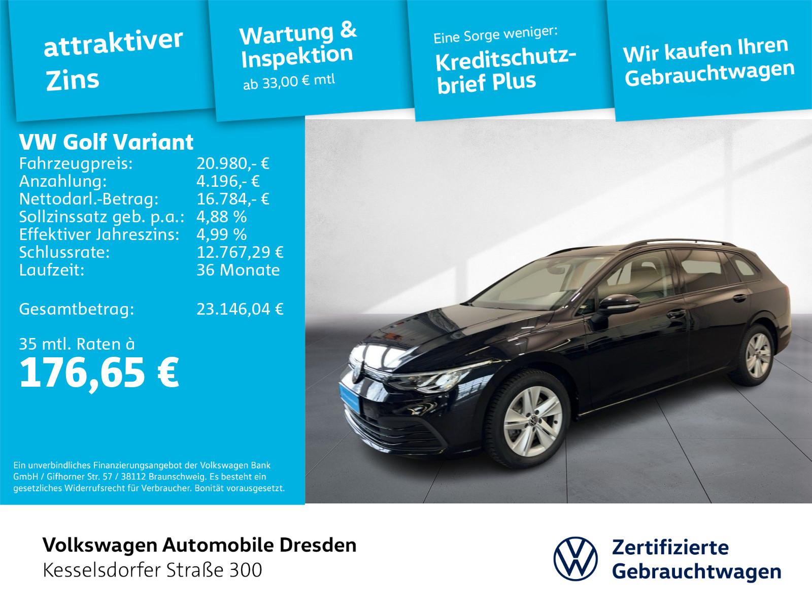 Volkswagen Golf VIII Variant 2.0 TDI DSG Life LED Navi AHZV