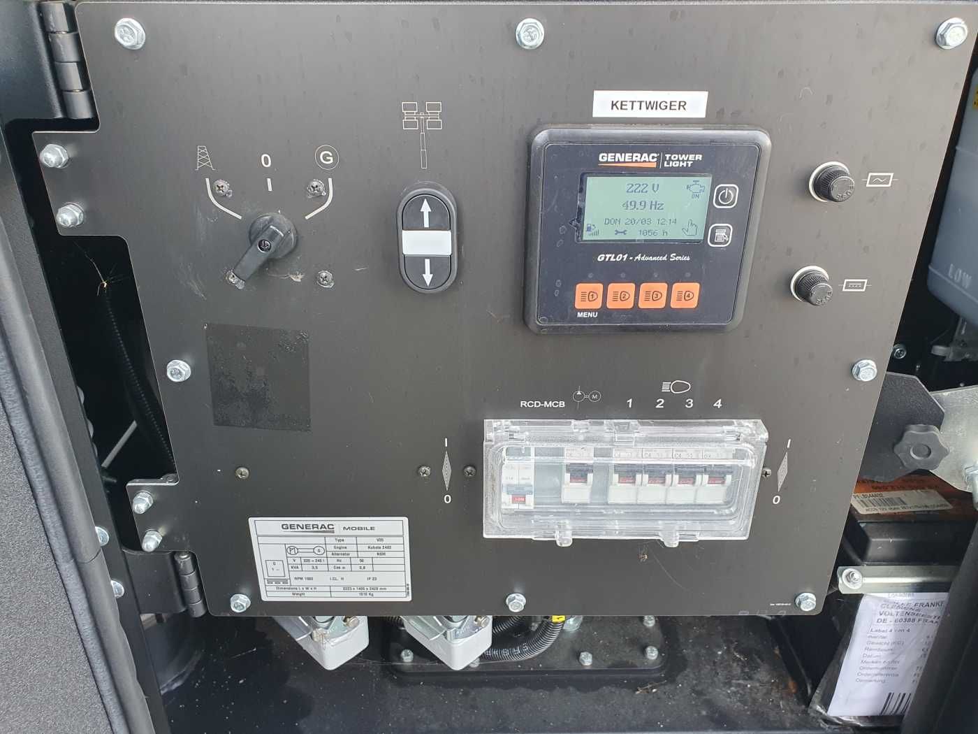 Fahrzeugabbildung Andere Generac V20 Lichtmast / 1.056 h