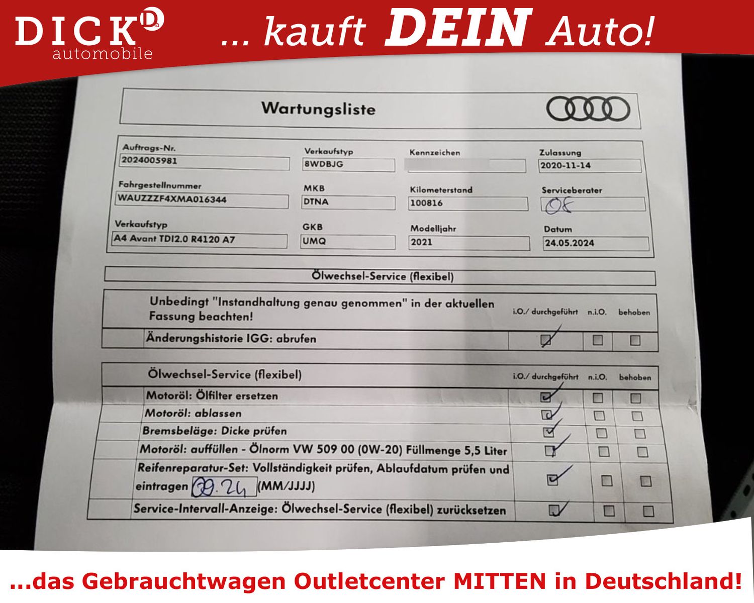 Fahrzeugabbildung Audi A4 Av 35d S-Tr  LED/NAVI/PANO/SHZ/MEMO/RFK/8Fa
