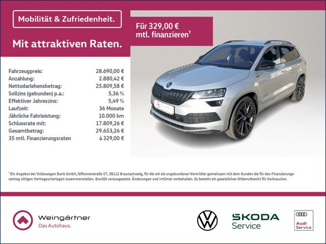 Karoq 2.0 TSI Sportline, AHK, Amundsen, ACC, Rea
