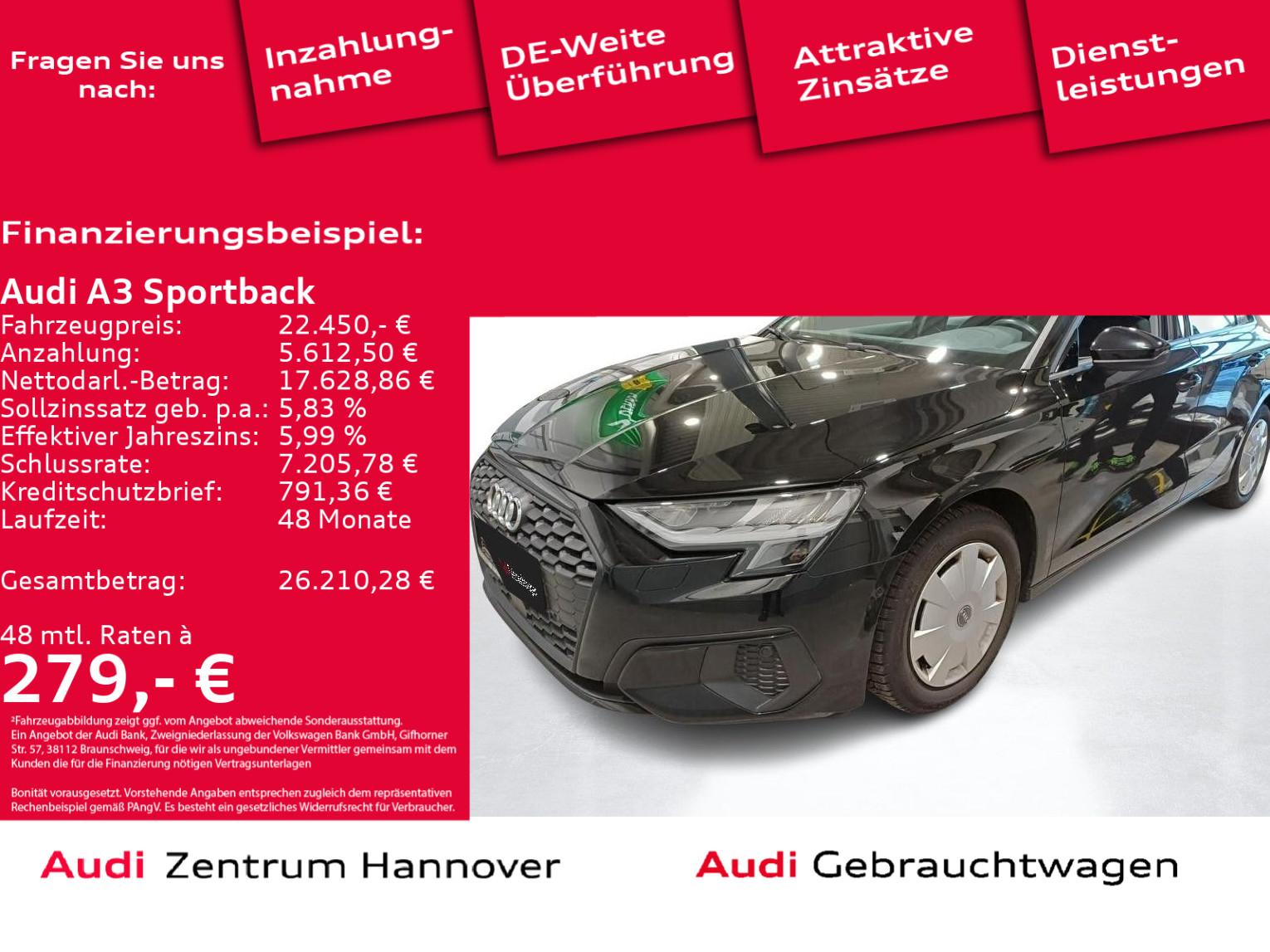 Audi A3 Sportback 35 TFSI Navi virtual LED