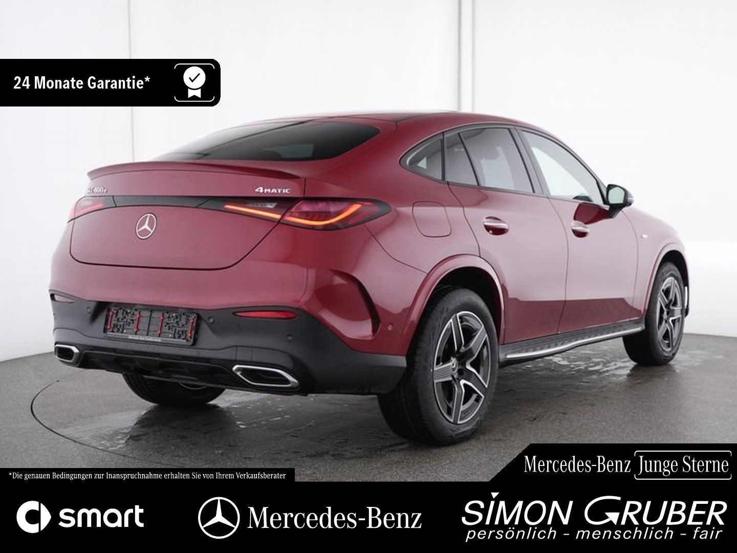 Fahrzeugabbildung Mercedes-Benz GLC 400 e 4M Coupé AMG Night Pano Burm Trittbret