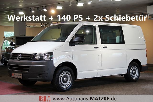 Volkswagen T5 140PS Sortimo Werkstatt Ausbau Klima