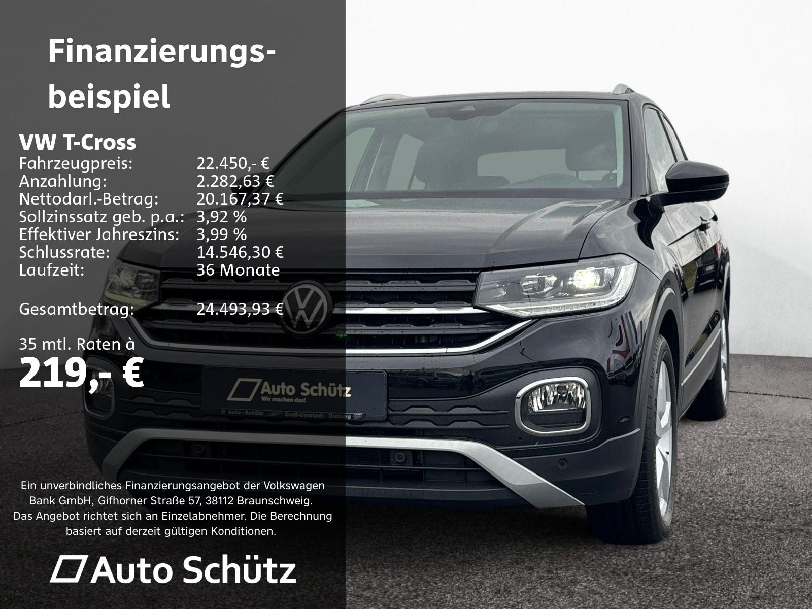 Volkswagen T-Cross 1.0 TSI Style+DSG+NAVI+RFK+LED+ACC+PDC
