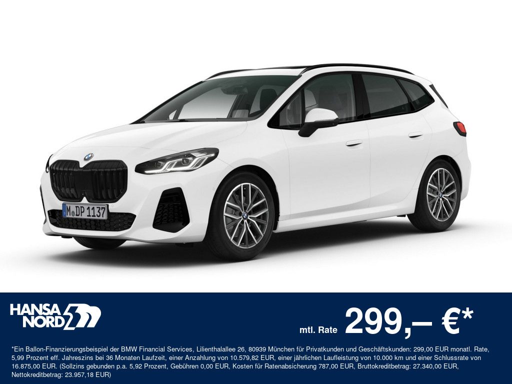 BMW 220i Active Tourer M-SPORT LED PANO 360° 18" AHK