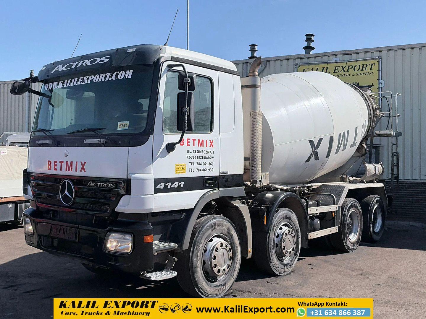 Mercedes-Benz Actros 4141 Concrete Mixer 8x4 EPS Gearbox 3 Ped