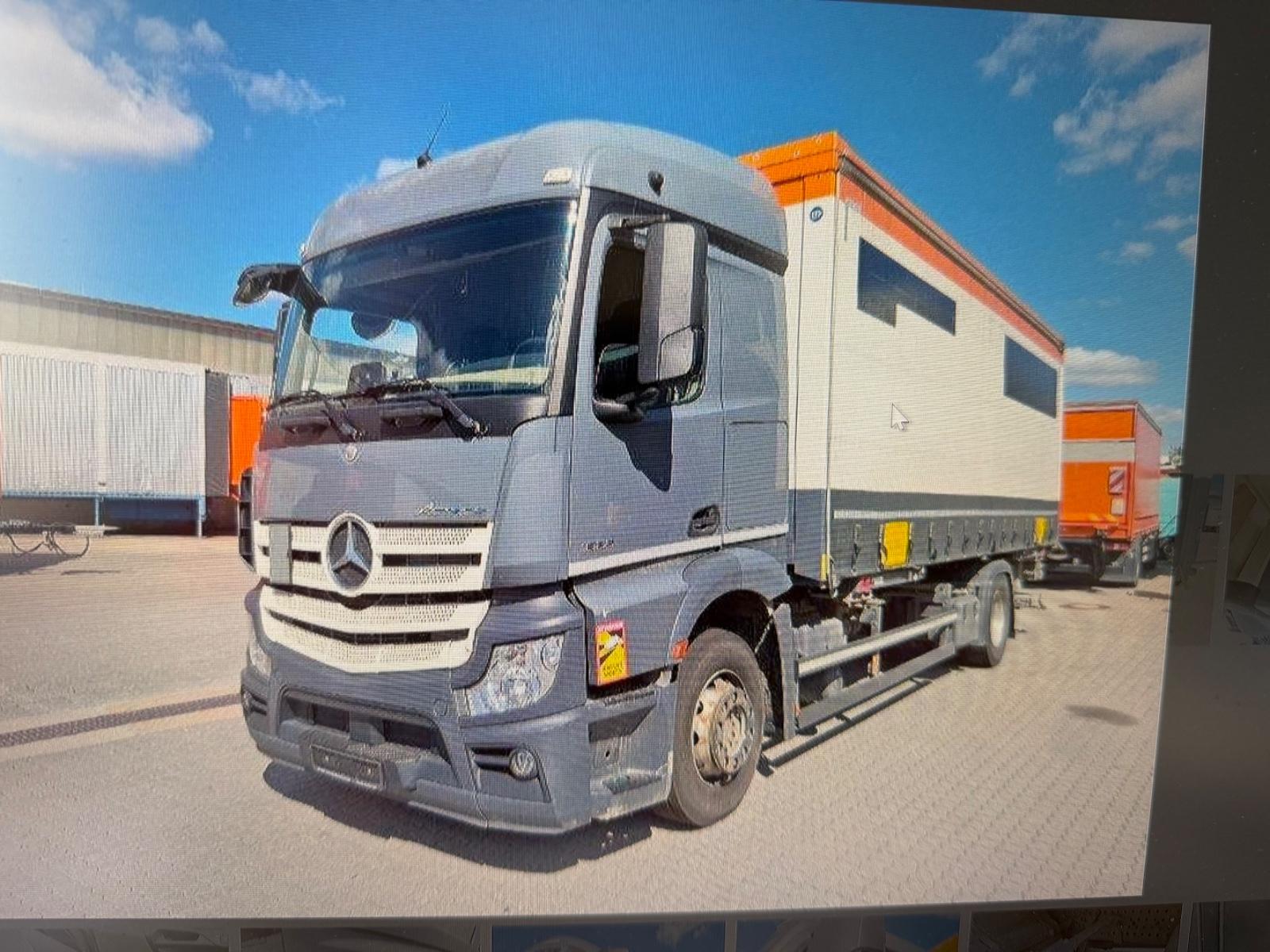 Mercedes-Benz Actros 1836 Wechselbrücke Plane/Spriegel     LBW