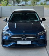 Mercedes-Benz C300 2x AMG-LINE LED NIGHT PANO TOTWINKEL KAMERA - Mercedes-Benz C-Klasse: Blau