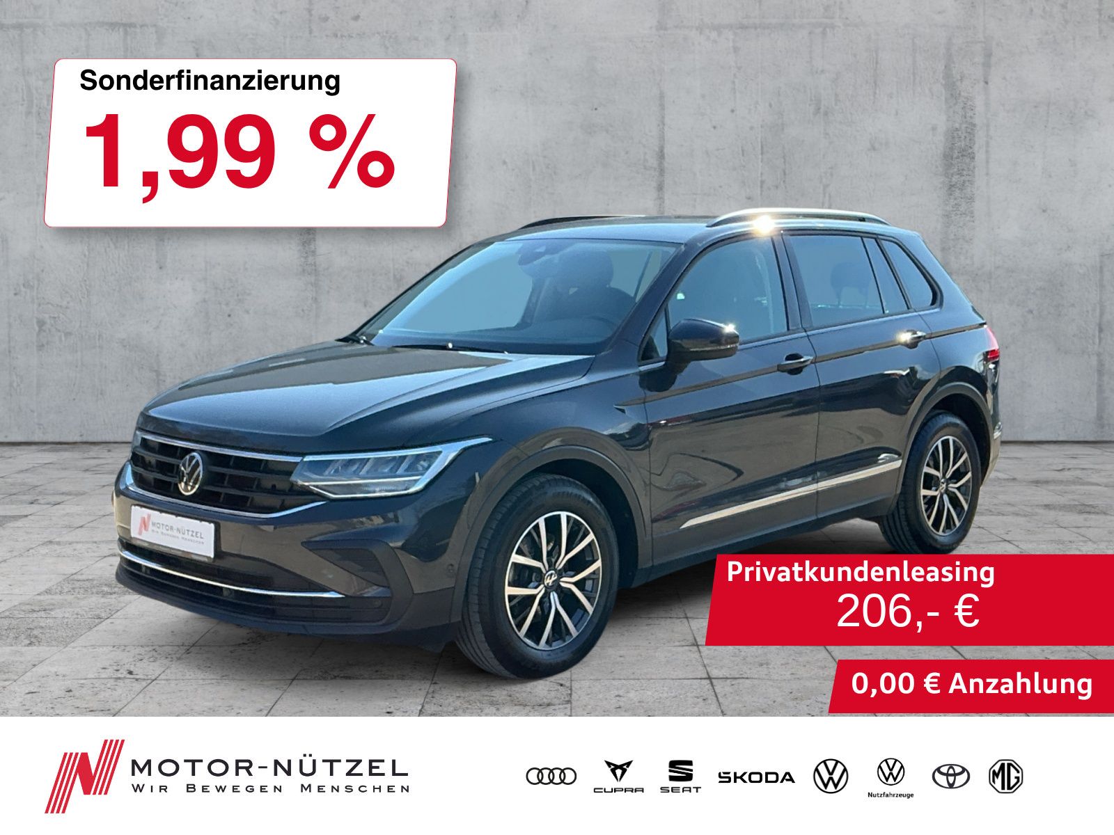Volkswagen Tiguan 2.0 TDI DSG LIFE LED+NAVI+ACC+AHK+SHZ+17"