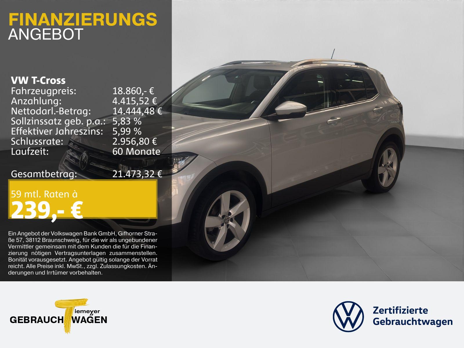 Volkswagen T-Cross 1.0 TSI STYLE LED NAVI KAMERA