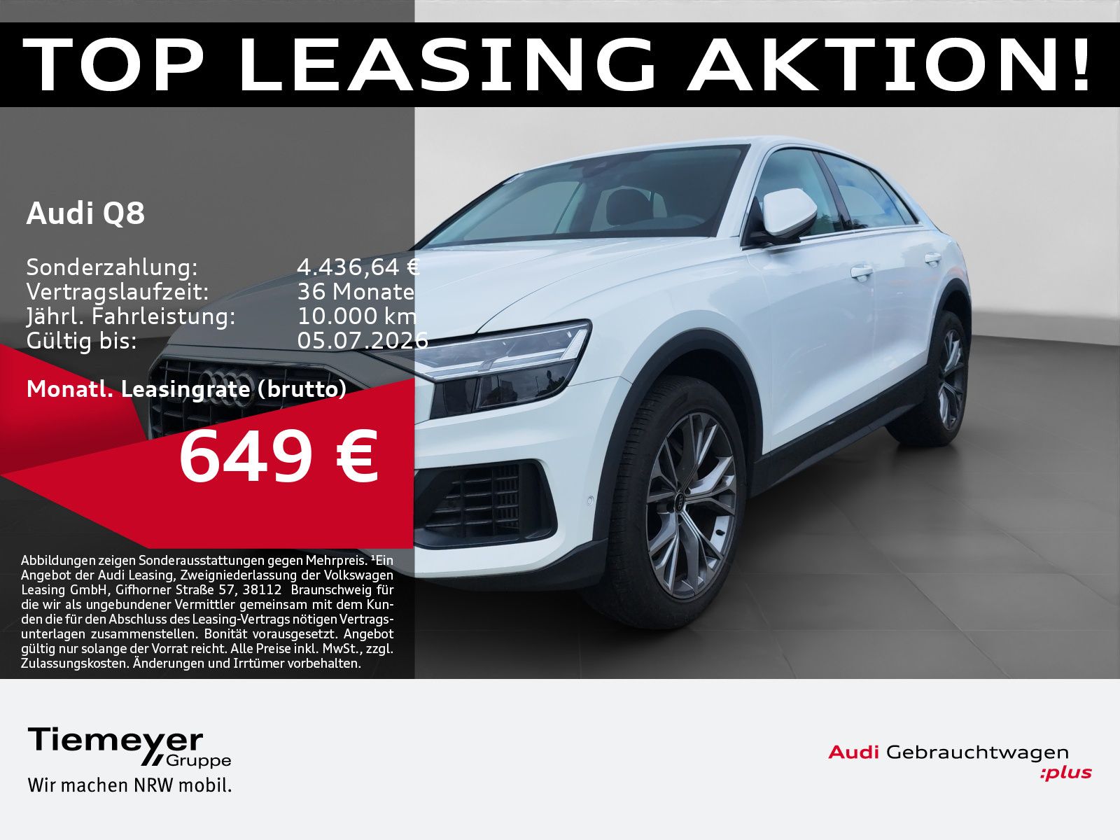 AUDI Q8 55 TFSI Q LM21 LED NAVI+