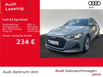 Audi Leasingangebot: Audi A3 Sportback 30 TFSI ALU AHK LED NAVI RFK VIRT